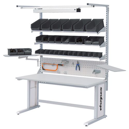 Produktbild Bedrunka+Hirth Arbeitsplatzsystem workergo C Fuß mit 2 Motoren 1500 x 750 mm