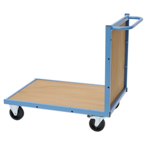 Produktbild Bedrunka+Hirth Transportwagen mit Holzboden und Rückwand 900 x 620 x 860 mm