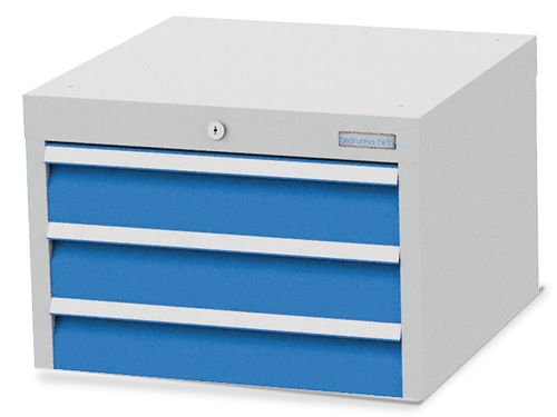 Produktbild Bedrunka+Hirth Unterhängeschrank 3 Schubladen lichtgrau 380 x 500 x 362 mm