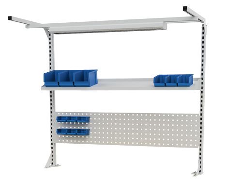Produktbild Bedrunka+Hirth Werkbankaufbau mit Beleuchtung und Hakensortiment 1500 x 1250 mm