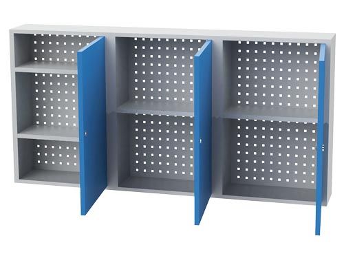 Produktbild Bedrunka+Hirth Werkzeug Wandhängeschrank 3 Flügeltüren 1500 x 200 x 750 mm