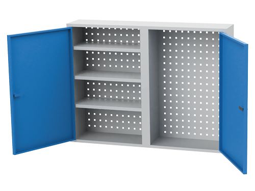 Produktbild Bedrunka+Hirth Werkzeug Hängeschrank mit Fachboden und Flügeltüren 1000 x 200 x 750 mm