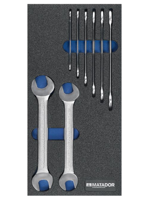 Produktbild Bedrunka+Hirth Werkzeugeinsatz Doppelmaulschlüssel 8 teilig 400 x 200 x 25 mm