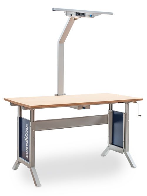 Produktbild Bedrunka+Hirth workline Grundtischkombination mit Klemmfeststellung 1500 x 750 mm