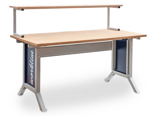 Produktbild Bedrunka+Hirth workline Grundtischkombination mit Kurbelverstellung mit 3 Ebenen 1500 x 750 mm