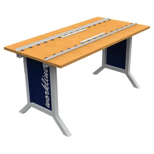 Produktbild Bedrunka+Hirth workline Kugeltisch mit Kugelleiste mit Klemmfeststellung 1000 x 750 mm