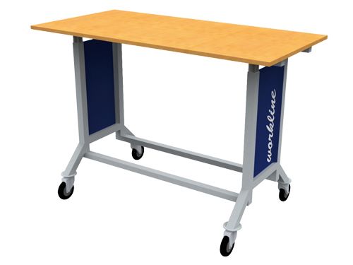 Produktbild Bedrunka+Hirth workline Mobil mit Arbeitsplatte Maße 1500 x 750 mm