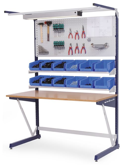 Produktbild Bedrunka+Hirth workraster mit Mutliwand Aufbau mit 2 Lochwänden 1500 x 800 x 2070 mm