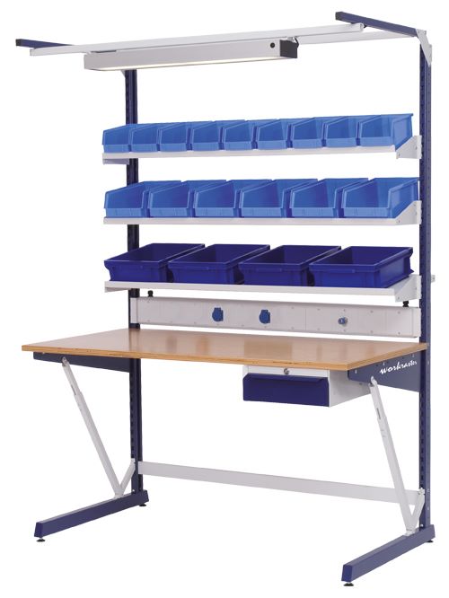 Produktbild Bedrunka+Hirth workraster Mutliwand Aufbau mit Unterhängeblock und Energiekanal 1500 x 800 mm