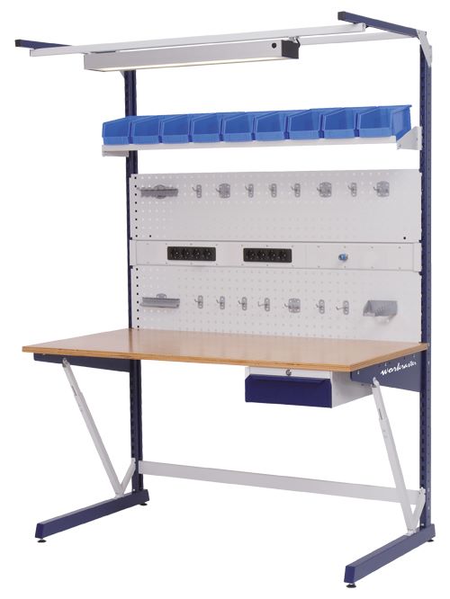 Produktbild Bedrunka+Hirth workraster mit Mutliwand Aufbau und Lochwand 1500 x 800 x 2070 mm