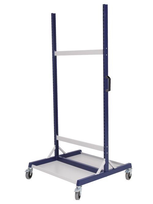 Produktbild Bedrunka+Hirth Workrastermobil Grundgestell Doppelseitig mit Rollen 1000 x 960 x 2198 mm