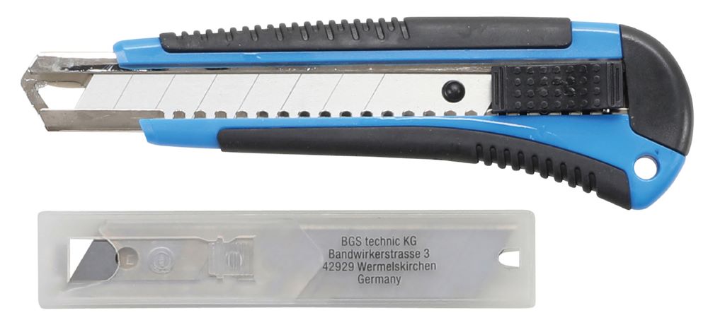 Produktbild BGS Abbrechmesser Klingenbreite 18 mm in Blau