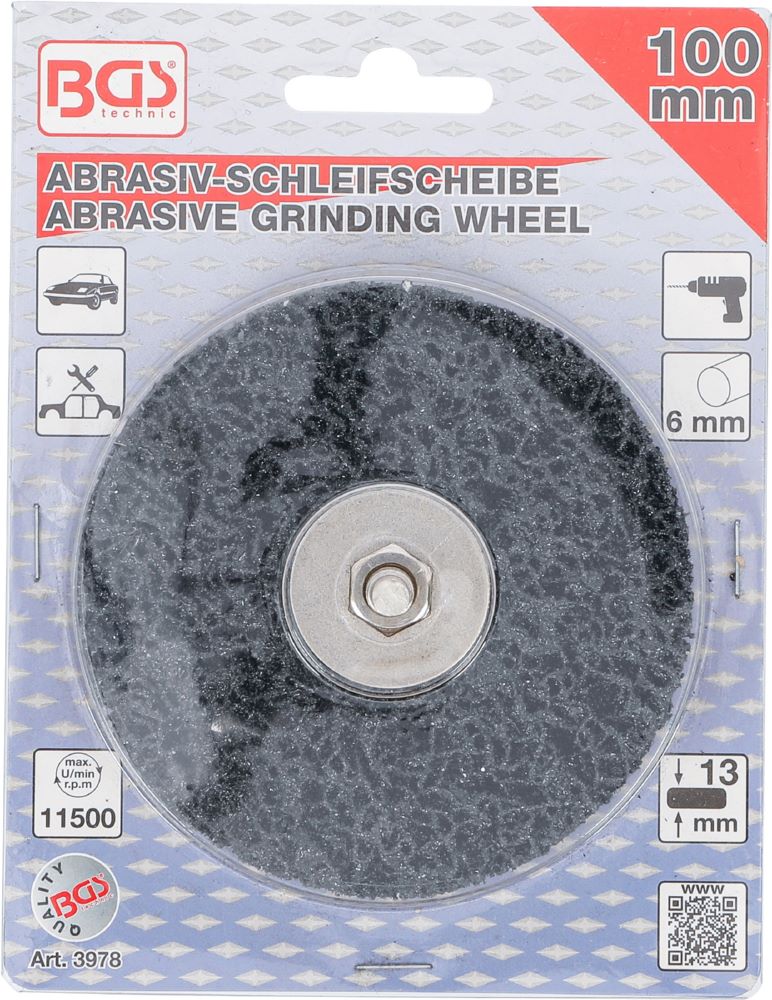 Produktbild Abrasiv Schleifscheibe schwarz 100 mm Aufnahmebohrung 8 mm bild 5