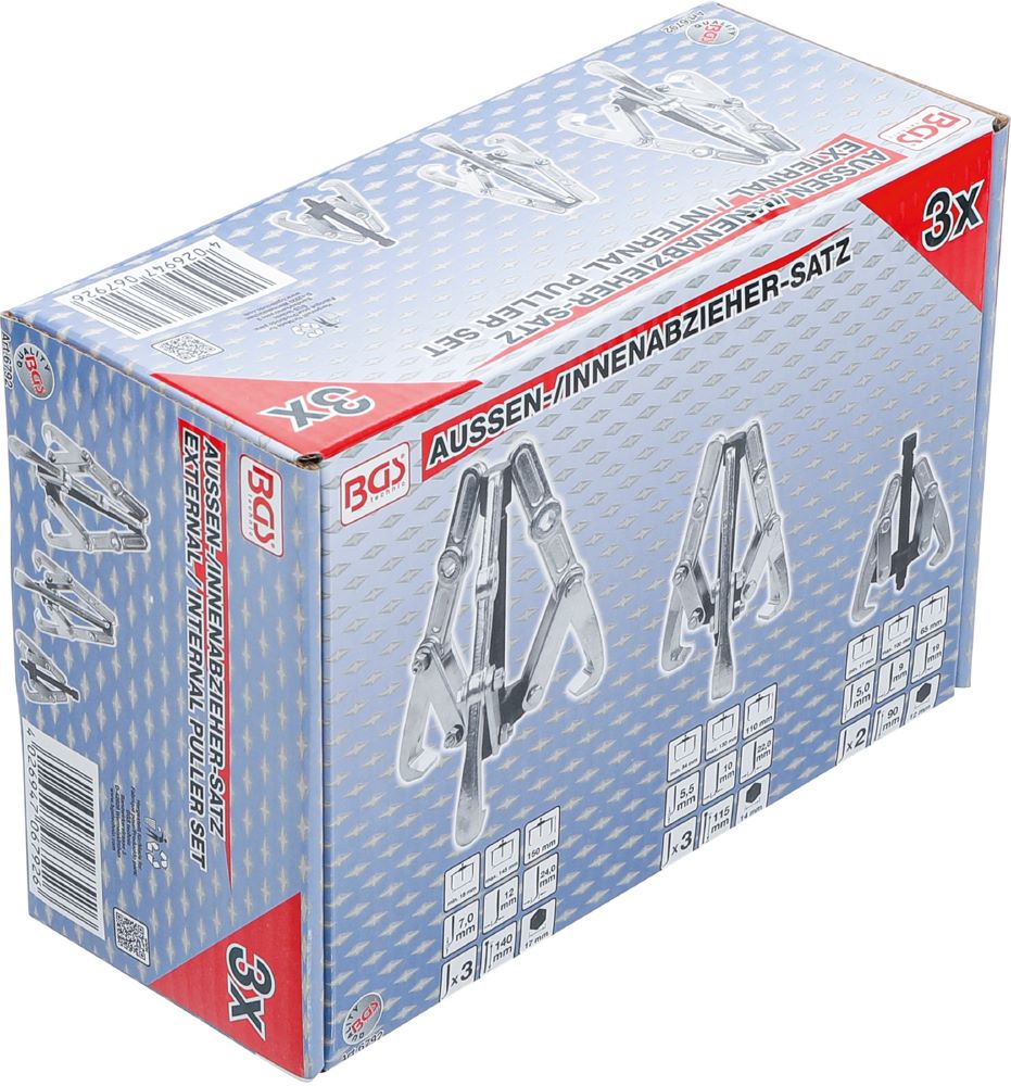 Produktbild BGS Abzieher Satz 2/3 armig 100/120/150 mm 3 teilig bild 4