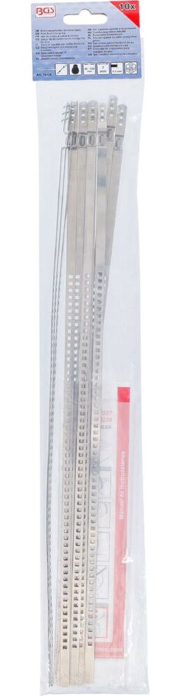 Produktbild BGS Achsmanschetten-Schellen-Satz 10 teilig Edelstahl rostfrei 7 mm 50 - 120 mm bild 3