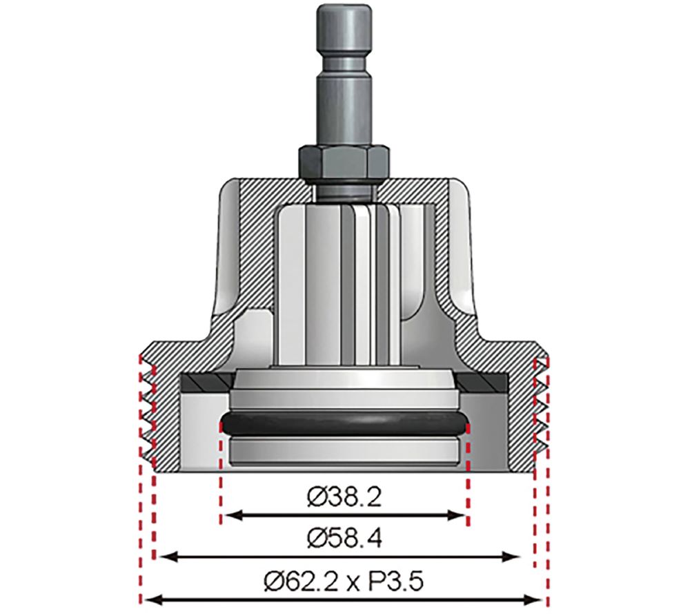 Produktbild BGS Adapter Nr 9 für Artikel 8027, 8098 für Audi, BMW, Porsche, VW bild 4