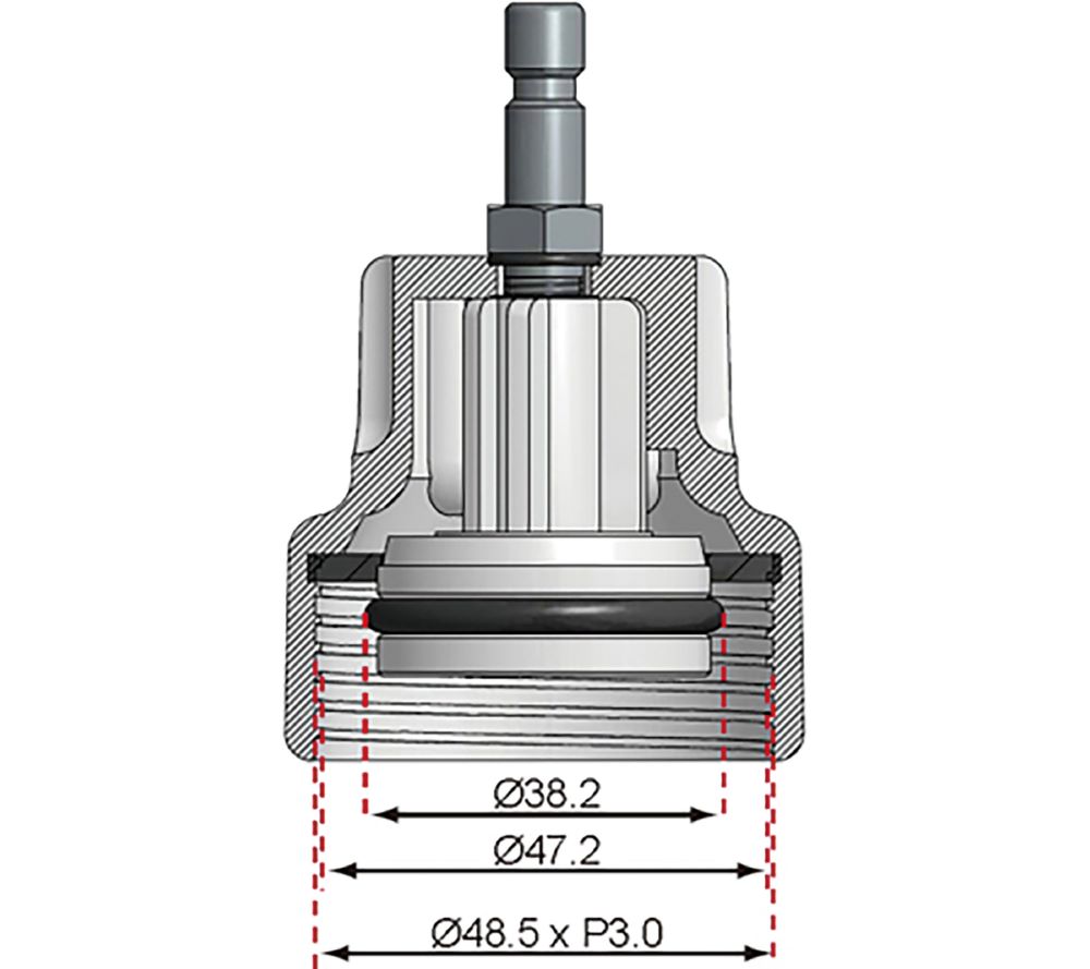 Produktbild BGS Adapter Nr. 18 für Artikel 8027, 8098 für VW bild 4