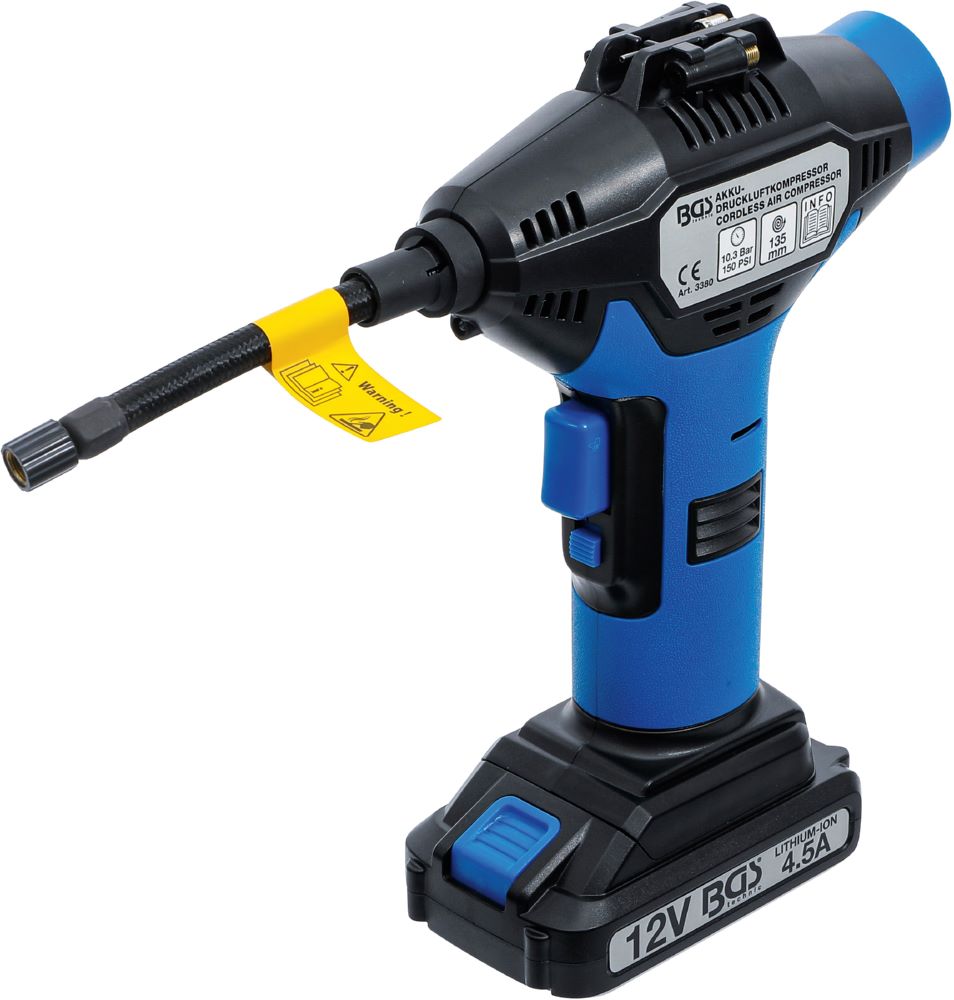 Produktbild BGS Akku Druckluftkompressor mit Akku 4,5 A und Ladegerät