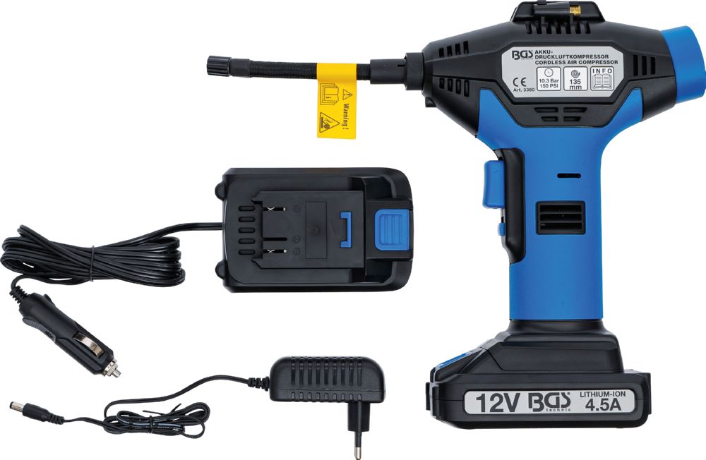 Produktbild BGS Akku Druckluftkompressor mit Akku 4,5 A und Ladegerät bild 4