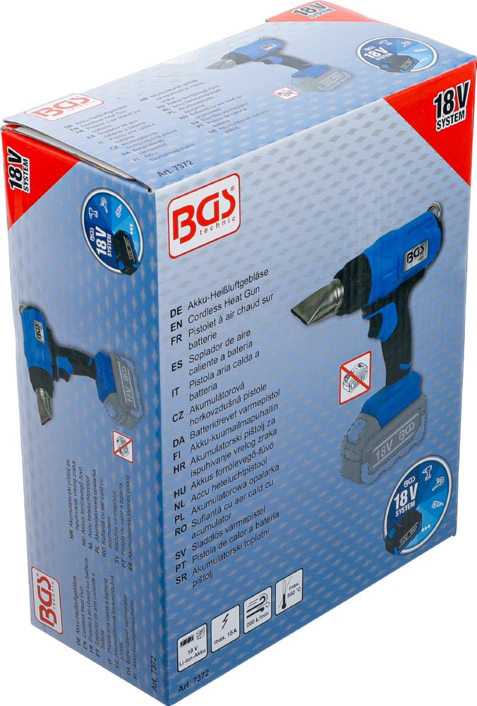 Produktbild BGS Akku Heißluftgebläse 18 V Solo bild 9