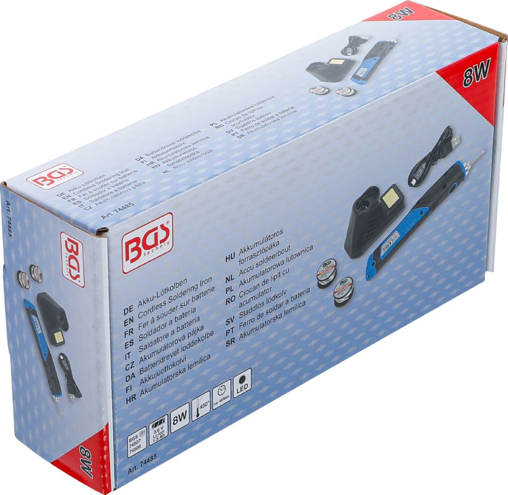 Produktbild BGS Akku Lötkolben 8 W mit Ladestation bild 8