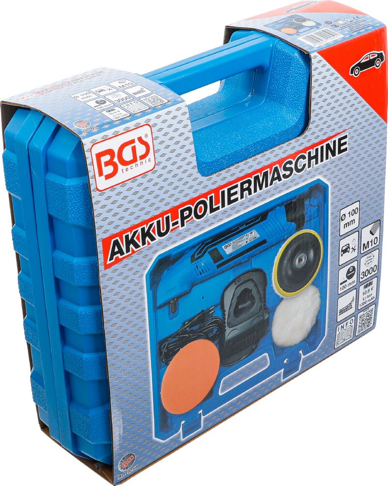 Produktbild BGS Akku Poliermaschine max. 3000 U/min 10,8 V 1,3 Ah bild 8