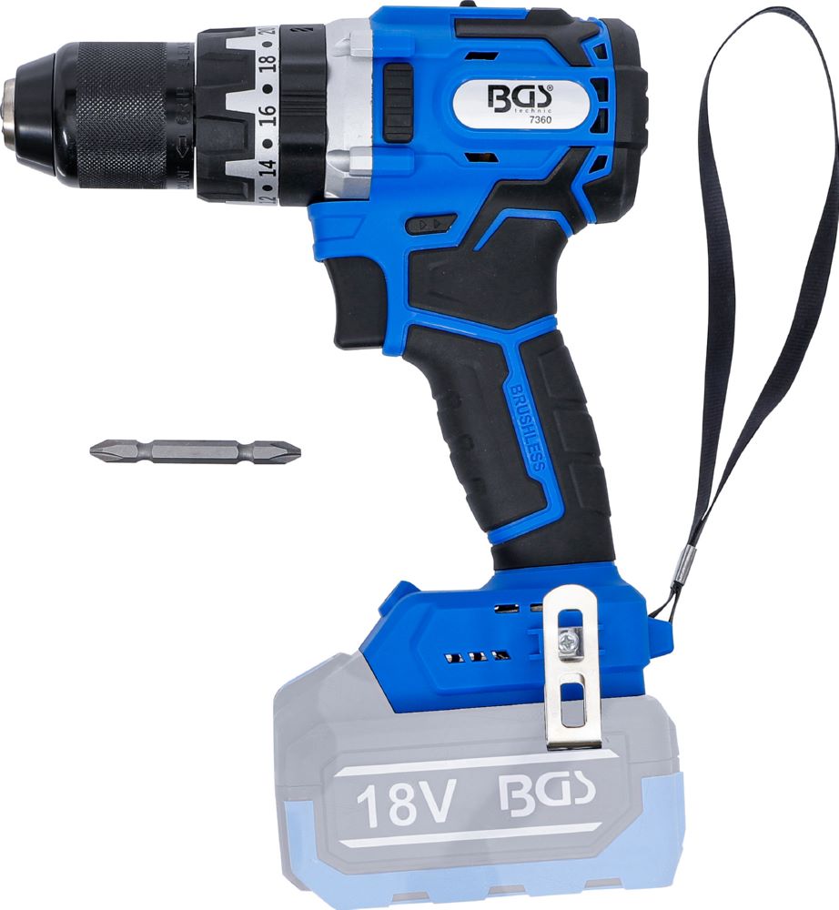 Produktbild BGS Akku Schlagbohrschrauber bürstenlos 65 Nm 18 V Solo bild 7