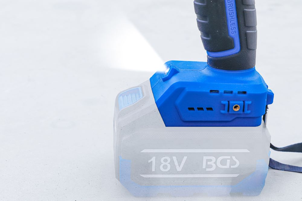 Produktbild BGS Akku Schlagbohrschrauber bürstenlos 80 Nm 18 V Solo bild 5