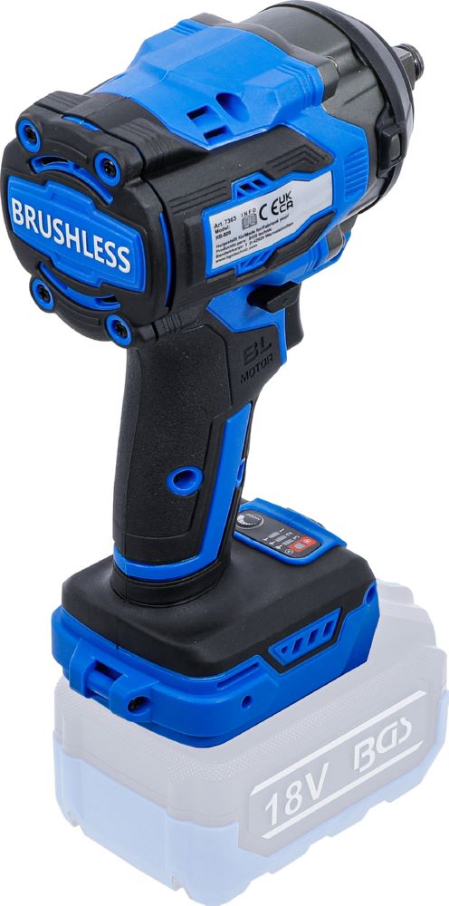 Produktbild BGS Akku Schlagschrauber bürstenlos 550 Nm 18 V Solo bild 7