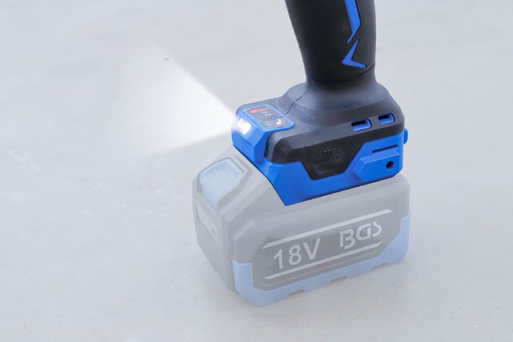 Produktbild BGS Akku Schlagschrauber bürstenlos 1200 Nm 18 V ohne Akku bild 5