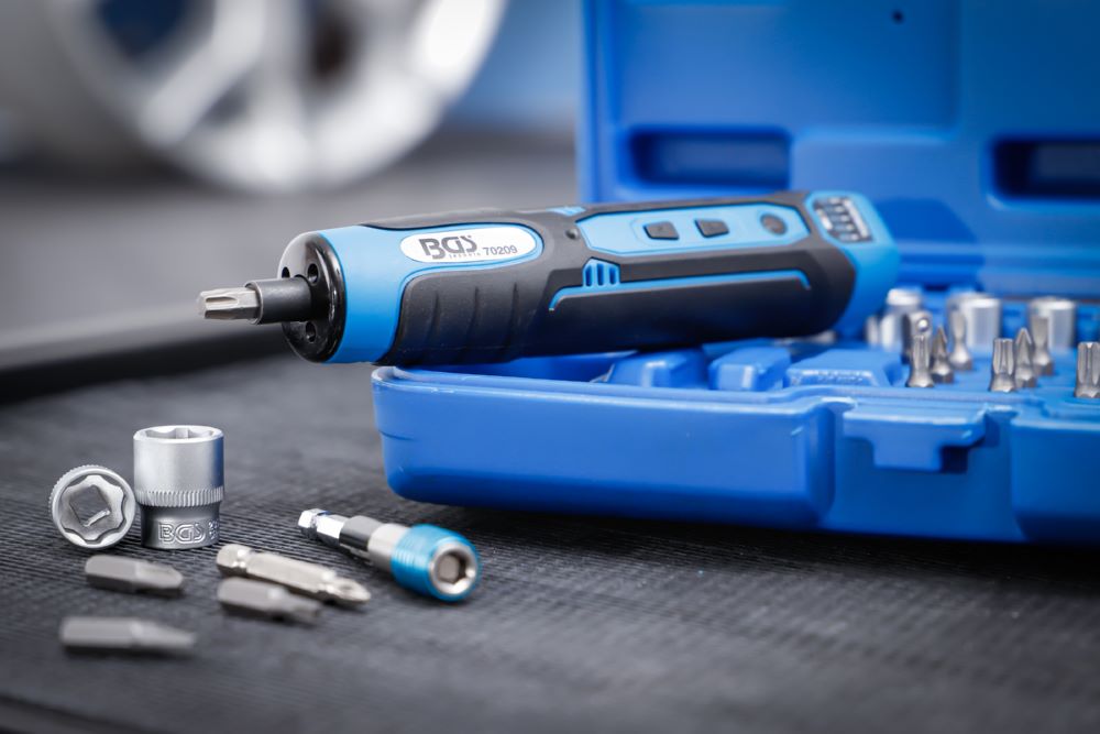 Produktbild BGS Akku Schraubendreher Satz 41 teilig mit Bit und Steckschlüssel bild 2