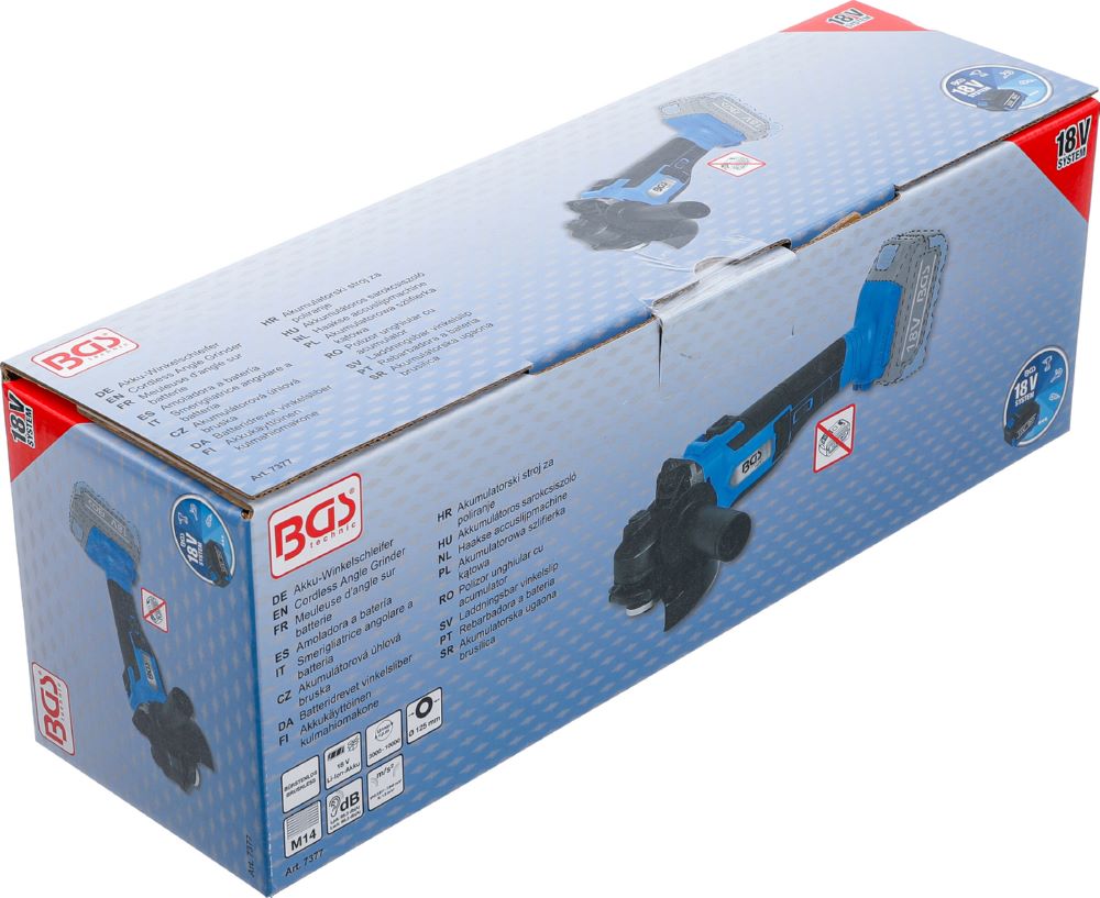 Produktbild BGS Akku Winkelschleifer bürstenlos 18 V Solo bild 9