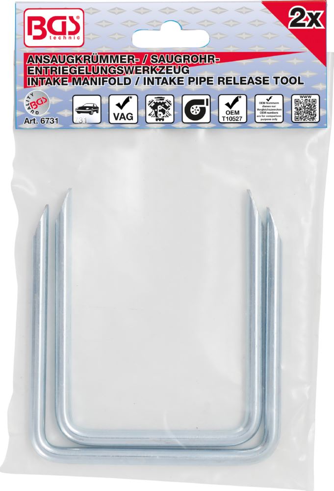 Produktbild BGS Ansaugkrümmer- / Saugrohr-Entriegelungswerkzeug für VAG 2 teilig bild 3