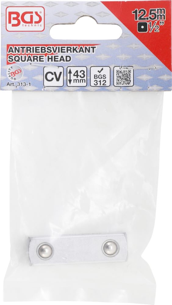 Produktbild Antriebsvierkant Außenvierkant 12,5 mm 1/2 Zoll für Artikel 312 bild 3