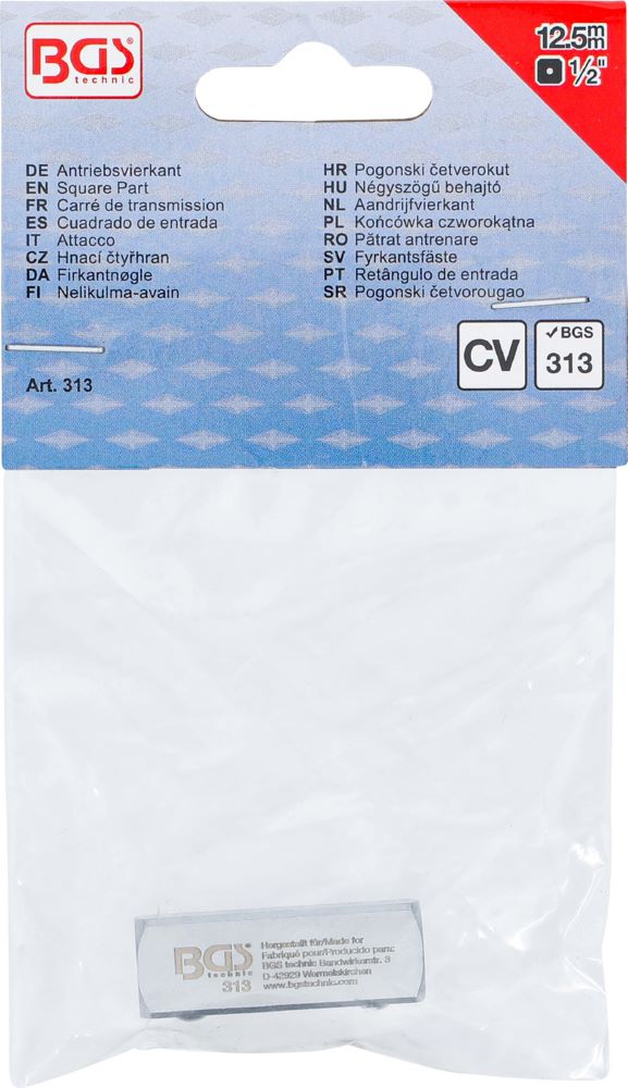 Produktbild Antriebsvierkant Außenvierkant 12,5 mm 1/2 Zoll für Artikel 312 bild 3