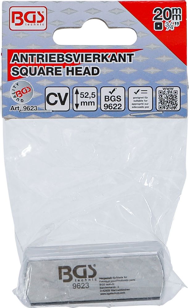 Produktbild Antriebsvierkant Außenvierkant 20 mm 3/4 Zoll für Artikel 9622 bild 4