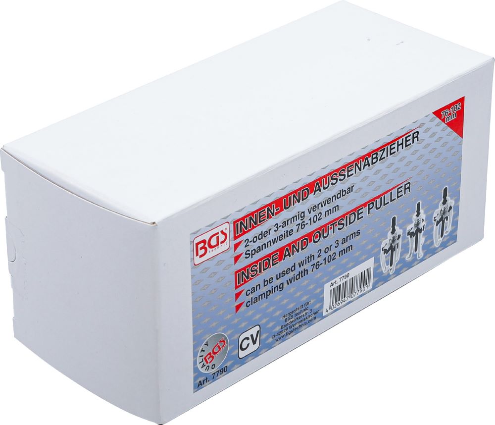 Produktbild BGS Außen Innenabzieher 2 und 3-armig 76 - 102 mm bild 4