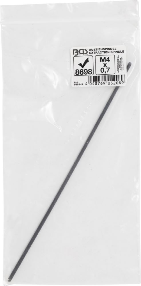 Produktbild BGS Ausziehspindel für Artikel 8698 M4 x 0,7 x 100 mm bild 2