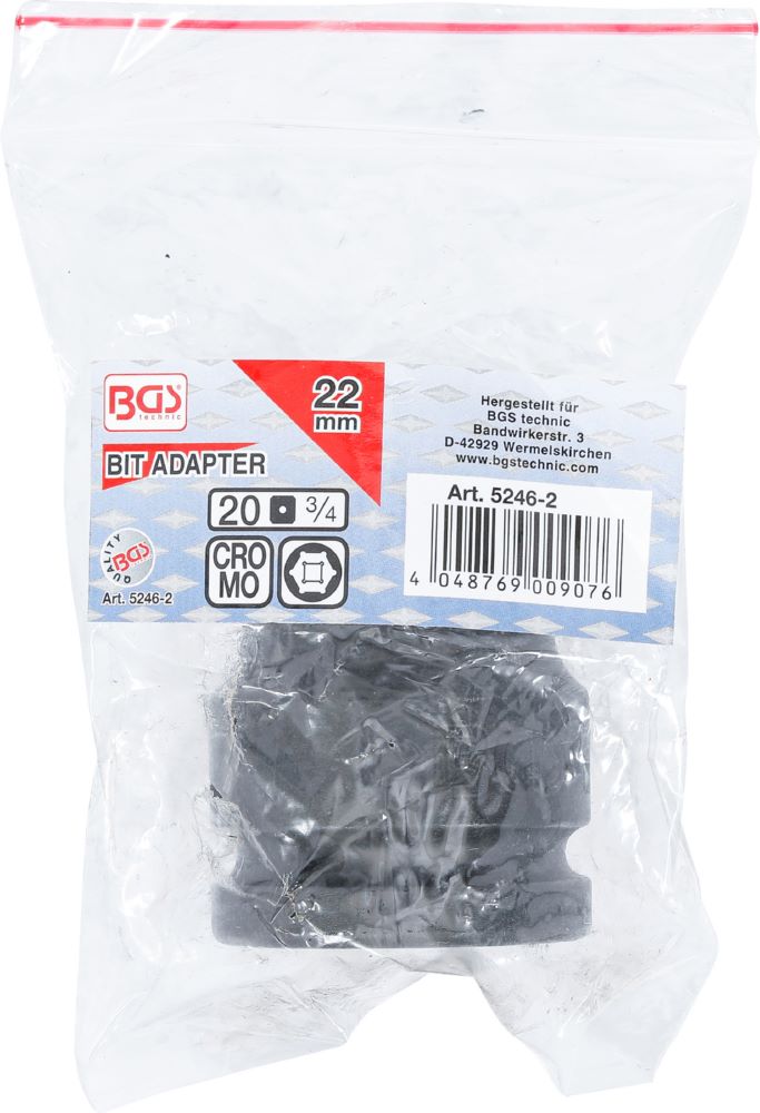 Produktbild Bit Adapter für Artikel 5246 Innenvierkant 3/4 Zoll - Innensechskant 22 mm bild 3
