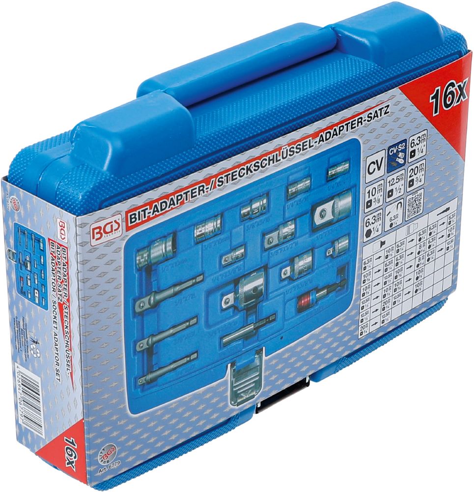 Produktbild Bit Adapter Steckschlüssel Adapter Satz 16 teilig bild 6