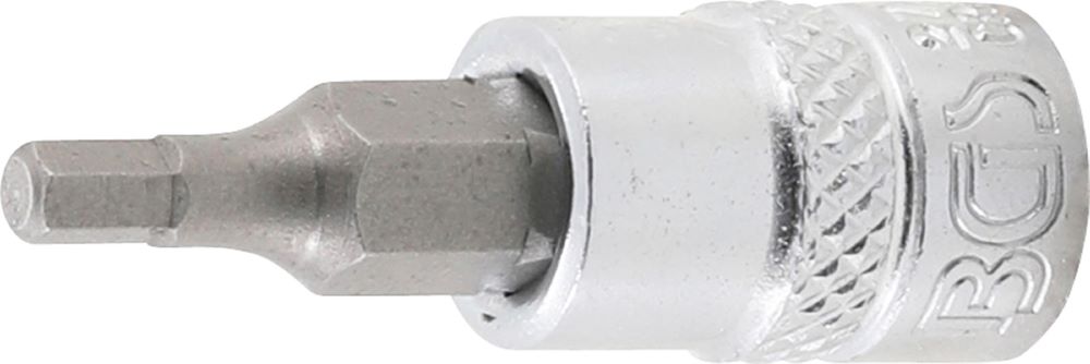 Produktbild BGS Bit Einsatz Innensechskant 1/8 Zoll Antrieb Innenvierkant 6,3 mm 1/4 Zoll