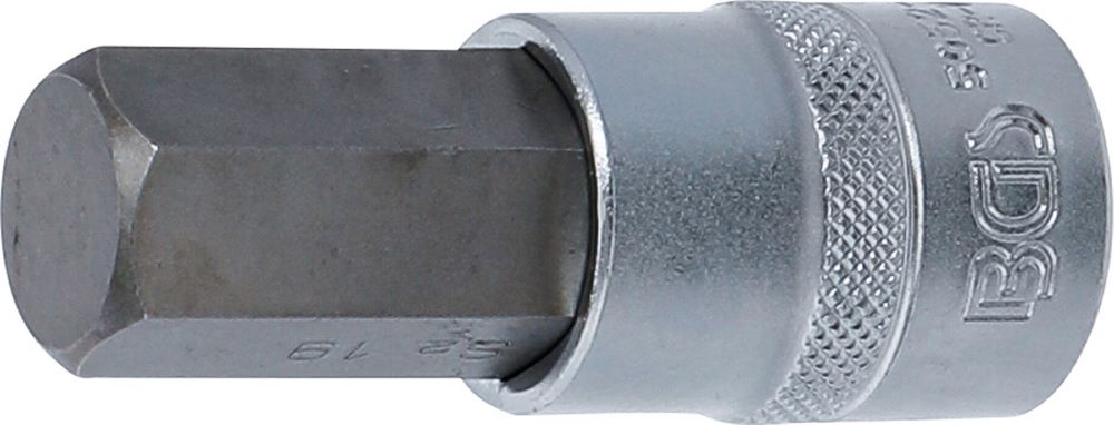 Produktbild BGS Bit Einsatz Innensechskant 19 mm Antrieb Innenvierkant 12,5 mm 1/2 Zoll