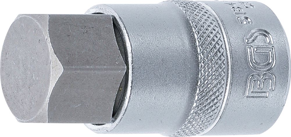 Produktbild BGS Bit Einsatz Innensechskant 22 mm Innenvierkant 12,5 mm 1/2 Zoll