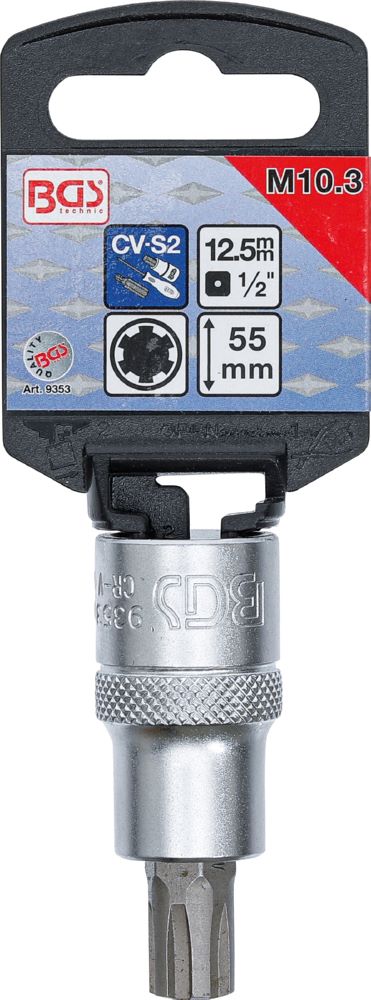 Produktbild Bit Einsatz Keil-Profil M10,3 Antrieb Innenvierkant 12,5 mm 1/2 Zoll bild 2