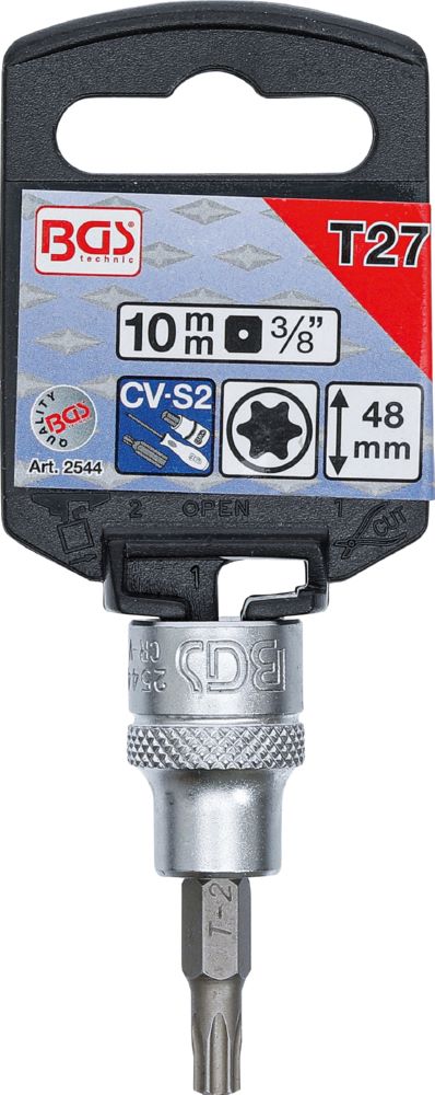 Produktbild BGS Bit Einsatz T27 Antrieb Innenvierkant 10 mm 3/8 Zoll bild 2