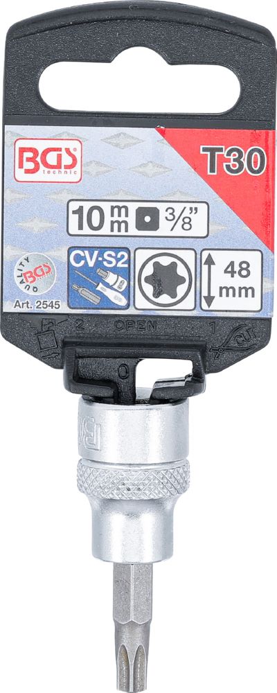 Produktbild BGS Bit Einsatz T30 Antrieb Innenvierkant 10 mm 3/8 Zoll bild 2