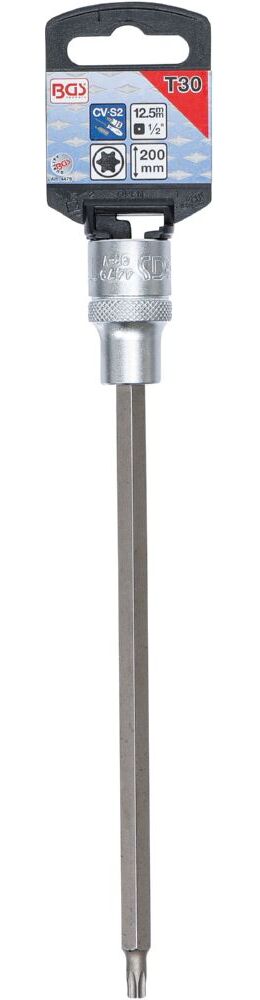 Produktbild Bit Einsatz 1/2 Zoll T-Profil T30 Antrieb Innenvierkant 12,5 mm bild 2