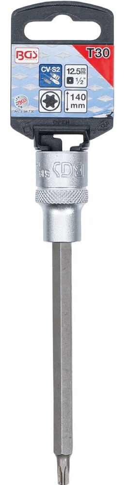 Produktbild Bit Einsatz 1/2 Zoll T-Profil T30 Antrieb Innenvierkant 12,5 mm bild 2