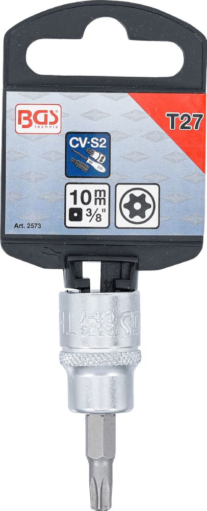 Produktbild BGS Bit Einsatz T27 Antrieb Innenvierkant 10 mm 3/8 Zoll bild 3