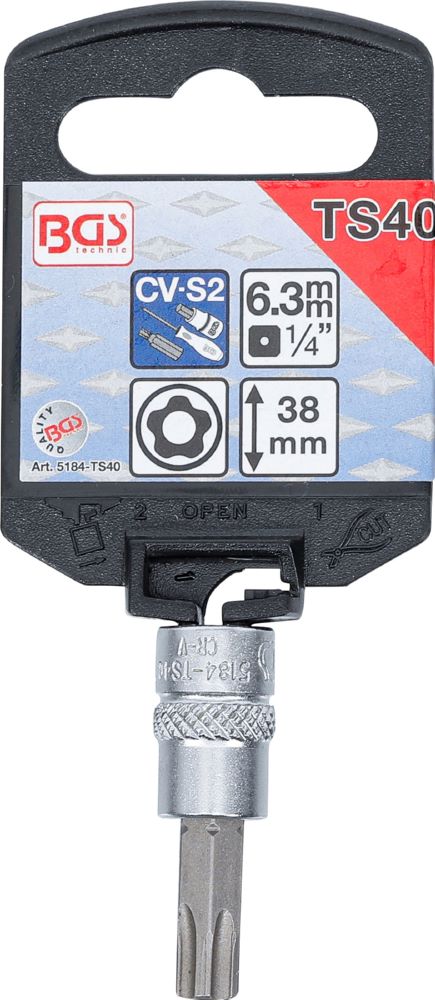 Produktbild Bit Einsatz TS Plus TS40 Antrieb Innenvierkant 6,3 mm 1/4 Zoll bild 2